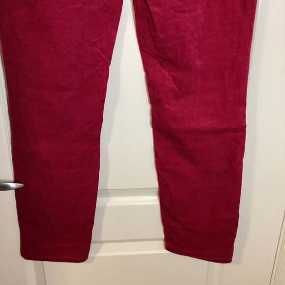 Made and Loved LOFT Fuchsia Pink Velvet Women's Pants Narrow Leg - Picture 8 of 11